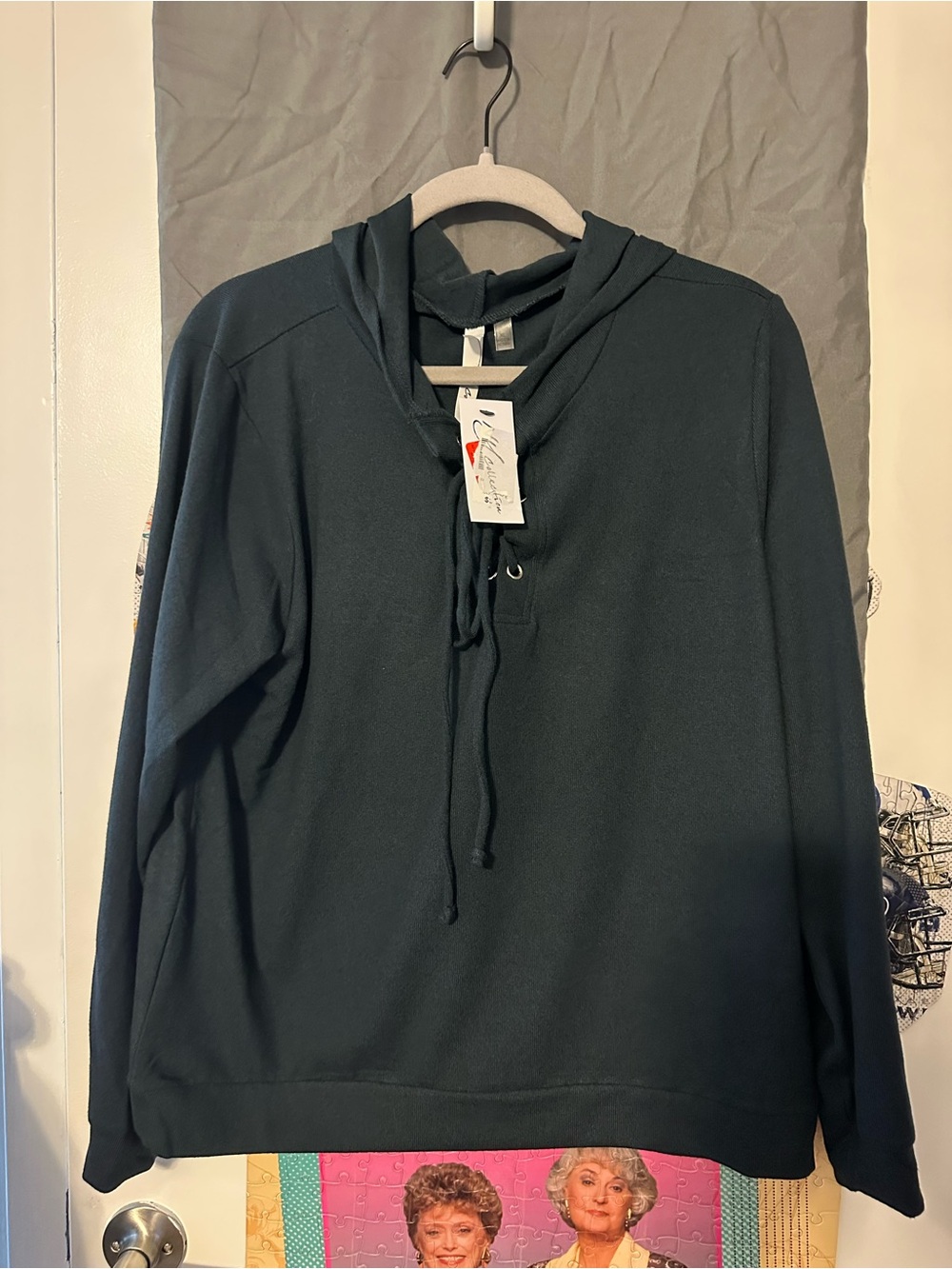 Dark green lightweight sweater/shirt